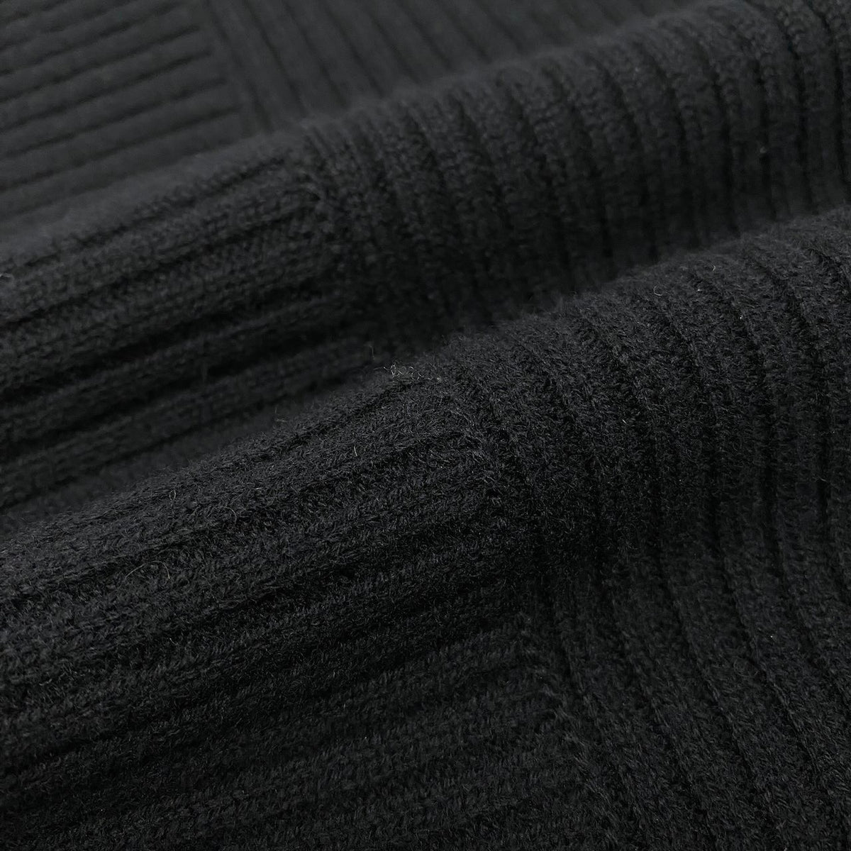 K ＠Ec30GUCCI Drawcord Turtleneck Knit Sweater Black Size S Men/Woment18r