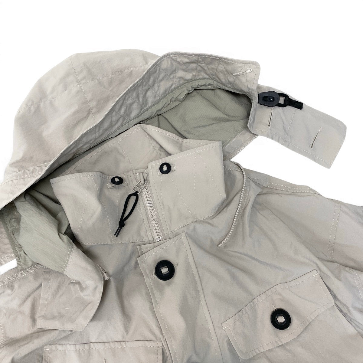 @Ｍf25 N.HOOLYWOOD 2024SS 2Way Half Coat Jacket Beige Size 38 Men 9241-CO01-001o07t