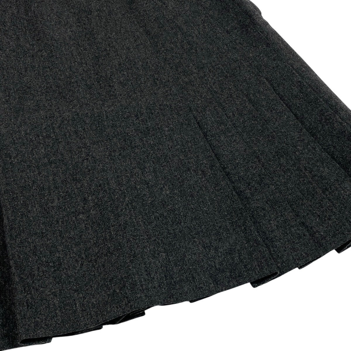 K Ch11CHANEL 1994 AW Pleated Mini Skirt Size 38 Gray 100% Wool Women’s Vintage