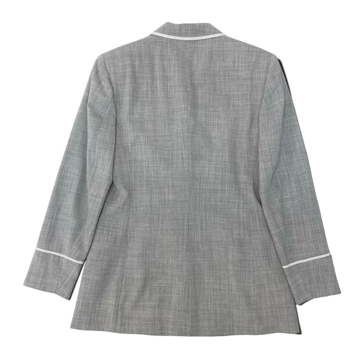 K Eh10Salvatore Ferragamo Tailored Jacket Coat Light Gray Women’s Italy Luxury