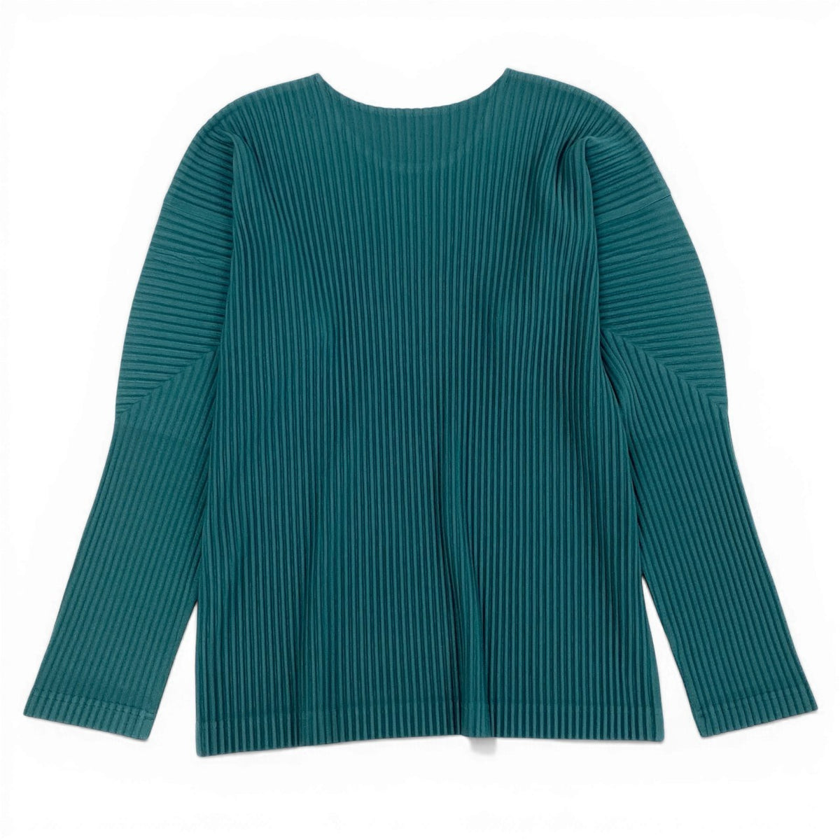 @Md12 HOMME PLISSE Pleated Cut and Sewn Tops Size 3 Green Men's Pleats Pleaseta1