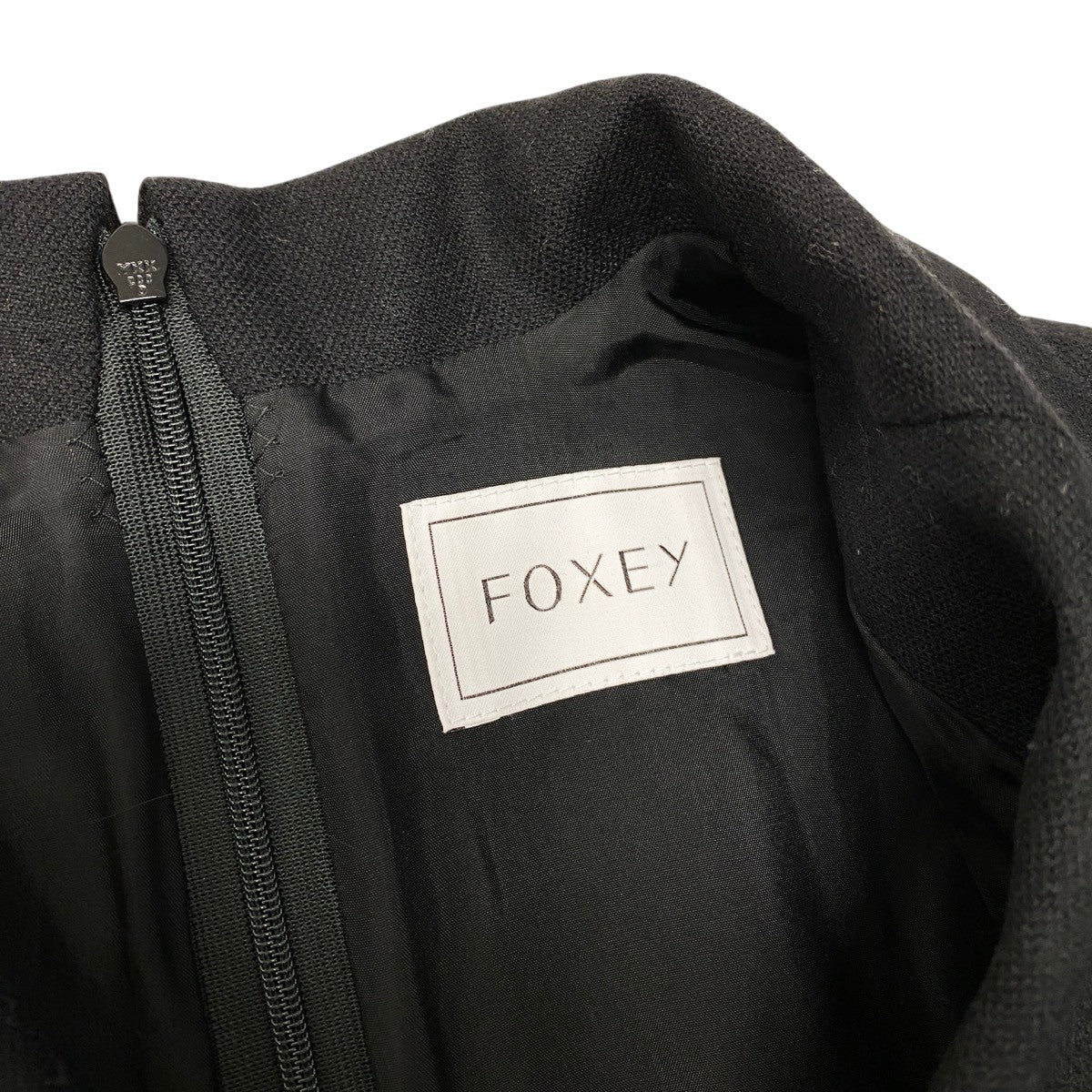 37g17 FOXEY フォクシー 2020年 Dress Shapely ドレスシェイプリー ドレスワンピース 40165 サイズ40 ブラック レディースu02t