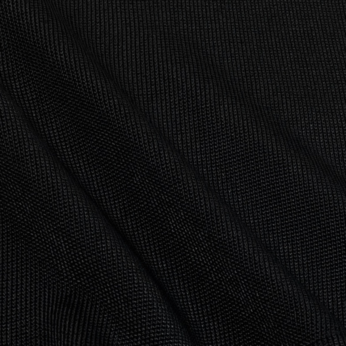 Ei7 Salvatore Ferragamo Sheer High Neck Long Sleeve Top Black Rayon Womens Size So07t