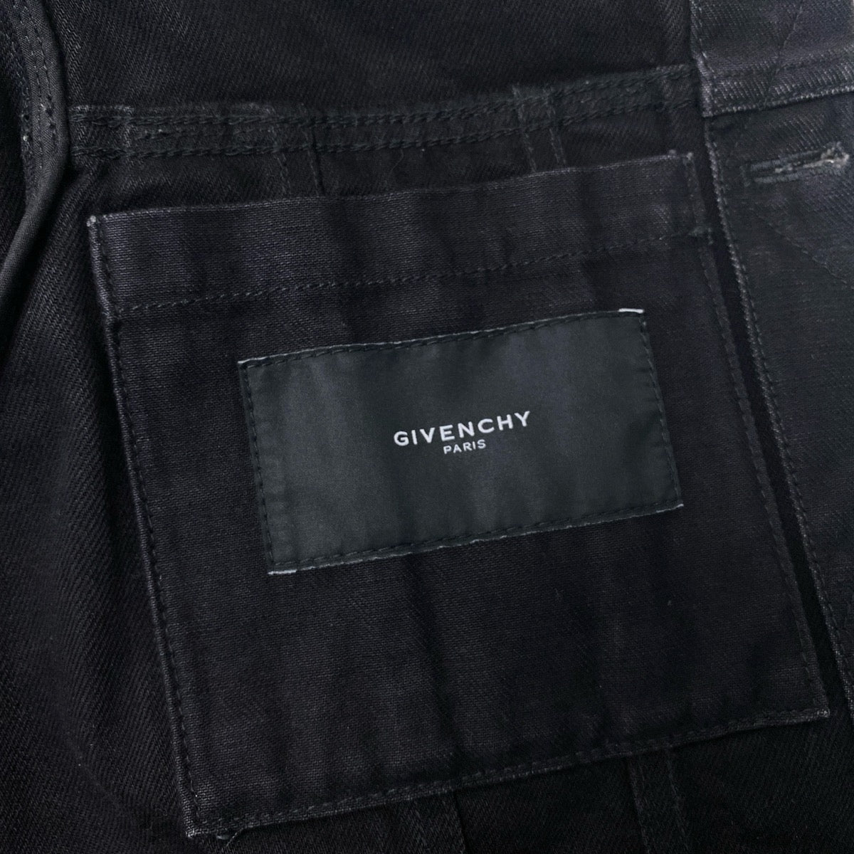 Mh1 GIVENCHY 2013AW Madonna Print Denim Jacket Black Size M Men's Riccardo Tisciu02t