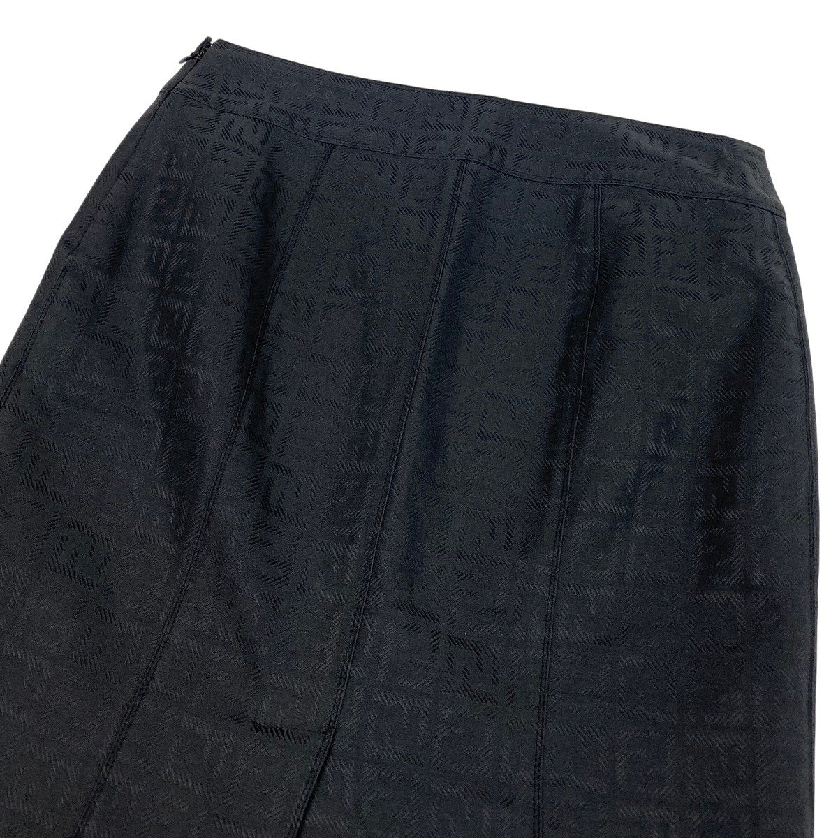 Ih11 I FENDI Zucca FF Logo Pencil Skirt Black Italy Size 40 Women'sk02i